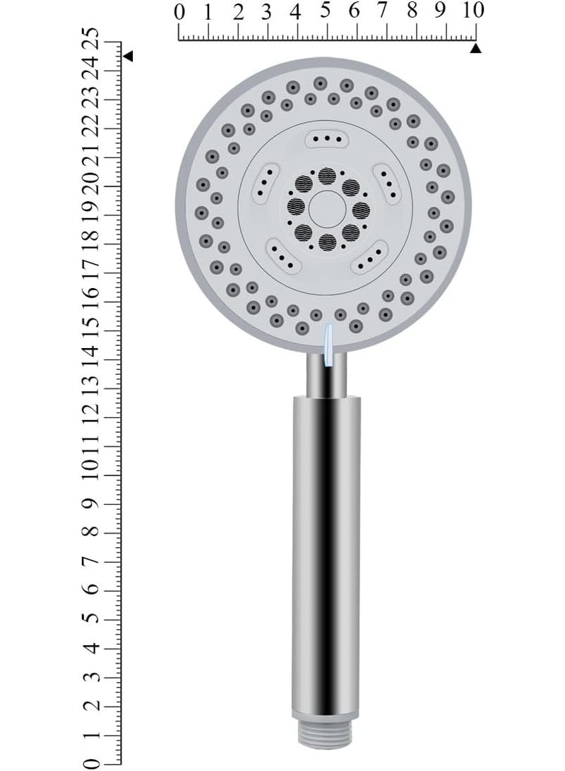 100% Professional choice Stainless steel shower head with heat-resistant nickel hose for available service - Image 4